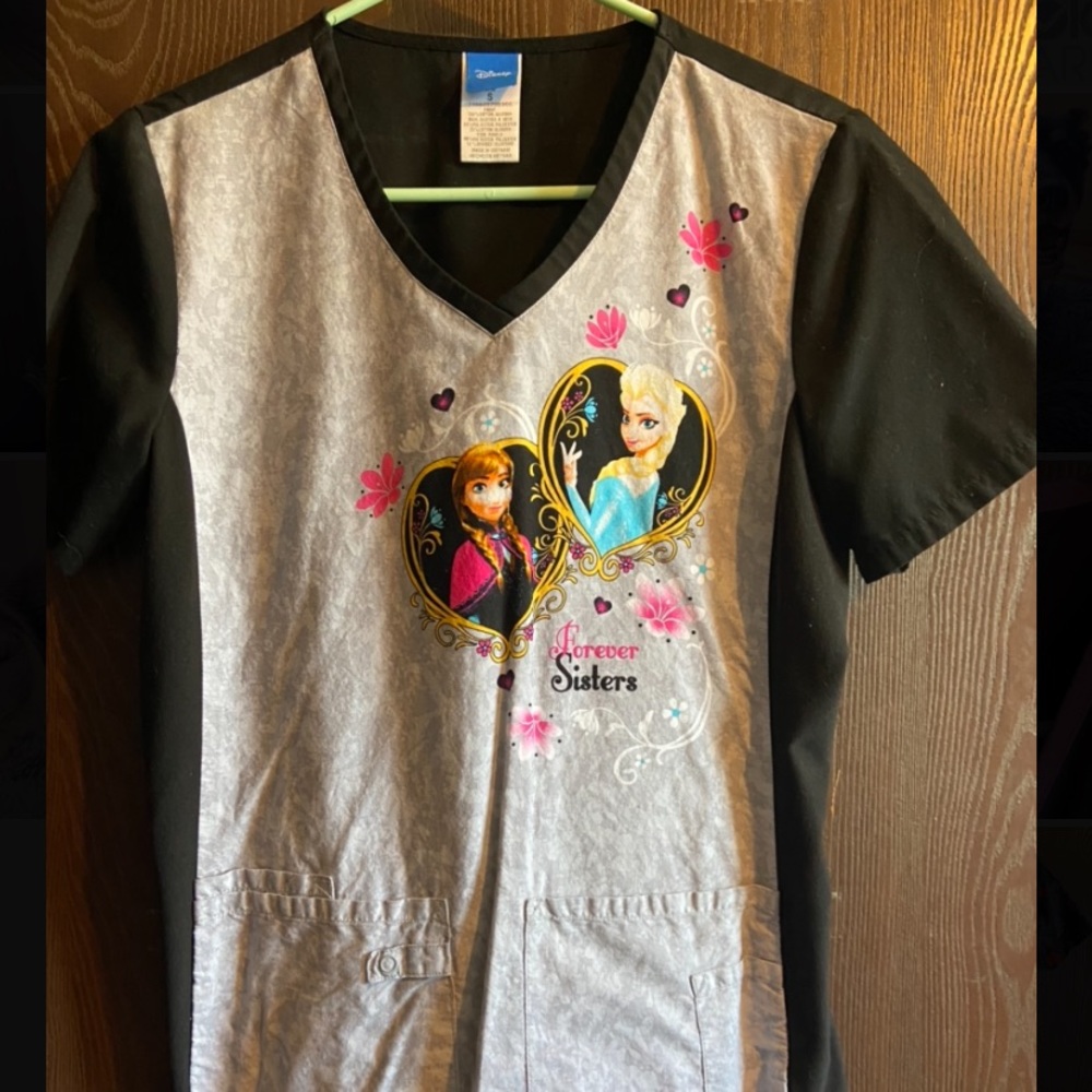 Frozen “Forever Sisters” Scrub Top